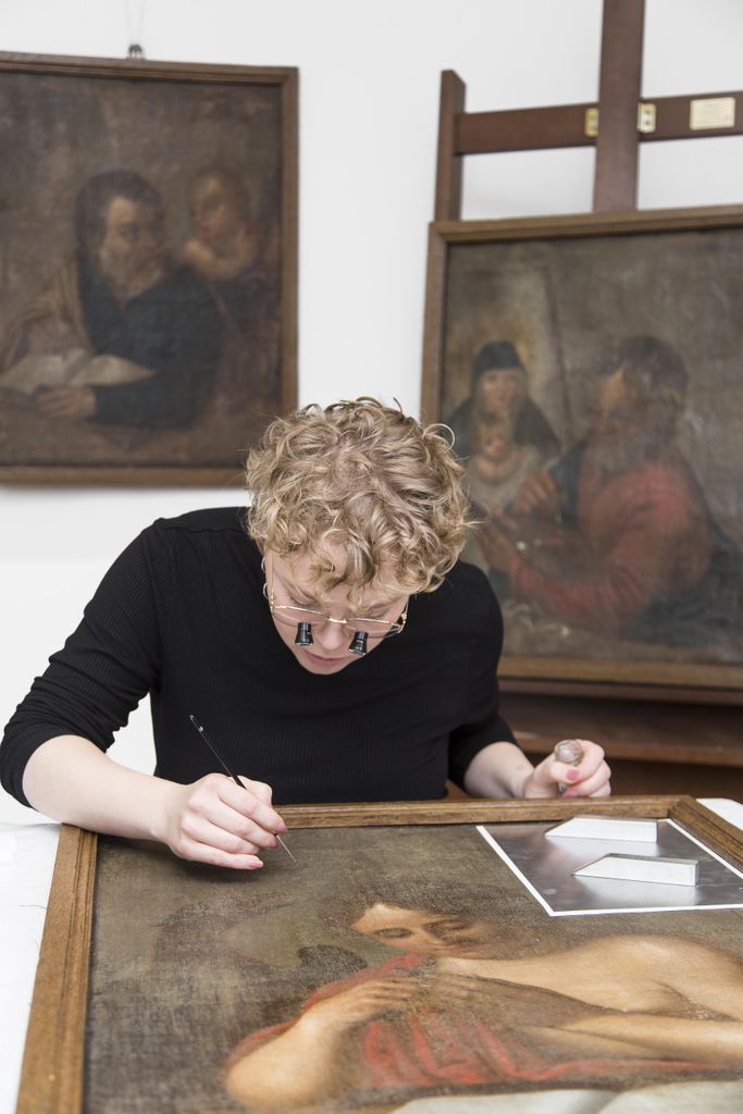 Restaurierung Leonie Huget x Uni Leipzig